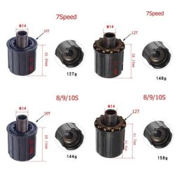 Corps de moyeu libre de vélo pour Shimano Thom30 Thom40 Thom60 moyeux de vélo de route VTT en