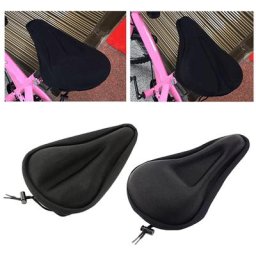 Housse de siège de vélo coussin de selle absorbant les chocs 6.7x10.6 pouces