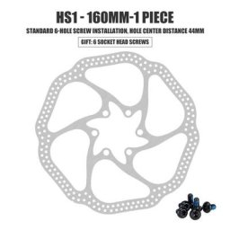 HS1-Disque de frein en acier inoxydable pour VTT 160mm