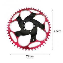 Pignon de roue à chaîne 50T/52T/54T/56T/58T/60T pour moteur Bafang BBSHD 130BCD