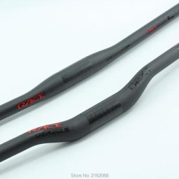 Guidon de vélo tout en fibre de carbone mat guidon VTT couleur rouge et noire livraison gratuite