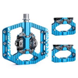 Pédales de vélo en alliage d'aluminium double face avec clou antidérapant pédales de vélo de route