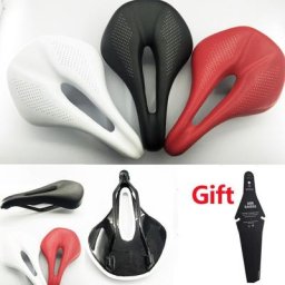 Selle de vélo de montagne en PU et fibre de carbone pour homme siège de vélo de route coussin de