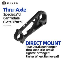 Cintre de dérailleur arrière mixte à montage Direct pour freins à disque d'axe transversal pour