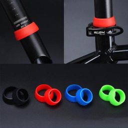 Housse anti-poussière en Silicone pour tige de selle de vélo 1 pièce anneau en caoutchouc