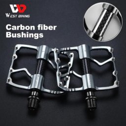 WEST BIKING – pédale de vélo de route en Fiber de carbone 3 roulements alliage d'aluminium