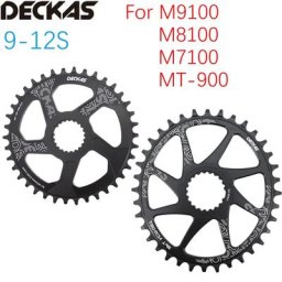 Deckas – plateau rond ovale à montage Direct pour Shimano m9100 m8100 m7100 m6100 xtr 32 34 36 38T