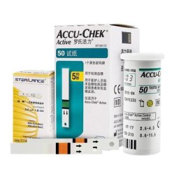 Accu Actives Accu-chek 50/100pcs Bande D'essai Lancent Diabétique Testeur de Diabète Glucosémètre