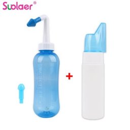 Irrigateur Nasal de 500/300/70ml Nettoyeur de Lavage Nasal Spray Neti Pot Antarctique pour