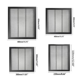 Table de travail en accent d'abeille pour machine de découpe CO2 pièces d'équipement laser graveur