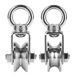 E5BE – poulies pivotantes robustes roues de Traction rouleau lisse bloc de poulie antirouille