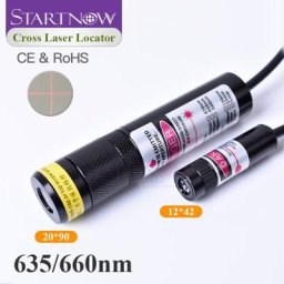 Positionneur de croix rouge clair 660nm 100mw Module Laser Diode faisceau focalisable