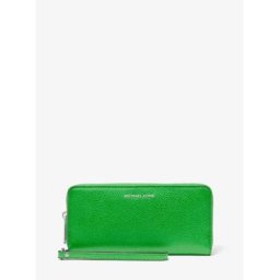 MICHAEL Michael Kors Pochette à sangle Jet Set continentale en cuir grainé