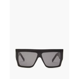 Céline Lunettes de soleil en acétate à monture plate
