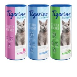 3x700g Désodorisant pour litière 3 parfums différents Tigerino - pour chat