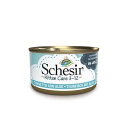 Schesir Kitten en gelée 6 x 85 g pour chaton - thon, aloe