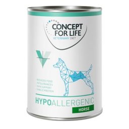 Concept for Life Veterinary Diet Hypoallergenic cheval pour chien - 6 x 400 g