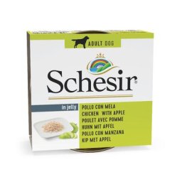24x150g Schesir poulet, pomme - Pâtée pour chien
