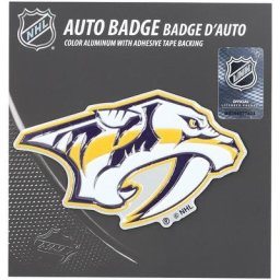 WinCraft Nashville Predators 2.75"" x 3.5"" Logo Auto Badge Autocollant