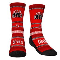 Chaussettes Rock Em pour jeune avec slogan de l'équipe des Devils du New Jersey