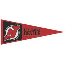 WinCraft New Jersey Devils 13"" x 32"" Fanion en laine avec logo principal