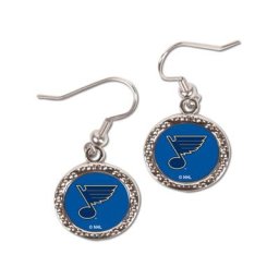 Boucles d'oreilles pendantes rondes St. Louis Blues WinCraft femme