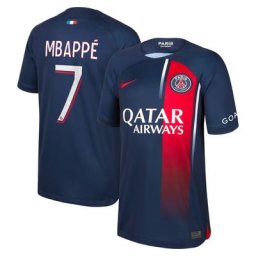 Maillot PSG Nike Domicile Stadium 23/24 - Enfant avec flocage Mbappé 7