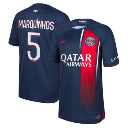 Maillot PSG Nike Domicile Stadium 23/24 - Enfant avec flocage Marquinhos 5