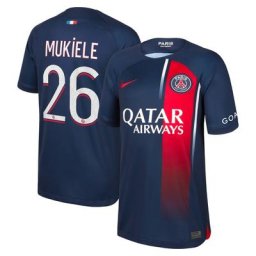 Maillot PSG Nike Domicile Stadium 23/24 - Enfant avec flocage Mukiele 26