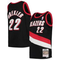 Jeunesse Mitchell & Ness Clyde Drexler Noir Portland Trail Blazers 1991-92 Hardwood Classics Swingman Maillot