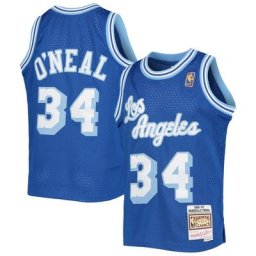 Jeunesse Mitchell & Ness Shaquille O'Neal Royal Los Angeles Lakers 1996-97 Hardwood Classics Swingman Jersey