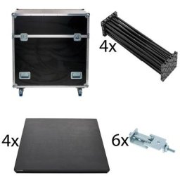Stairville iX Stage 4x 1x1 40cm w. Case