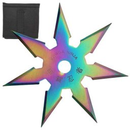 Etoile Shuriken Ninja de lancer multicolore 7 pics