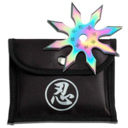 Etoile Shuriken Ninja de lancer multicolore 8 pics