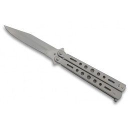 Couteau papillon balisong 22cm gris de rue