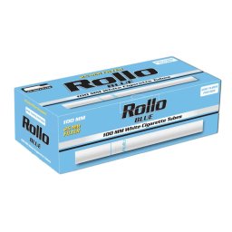 [Boite écrasée] 200 Tubes cigarettes 100s Rollo Bleu