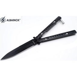 Balisong couteau papillon 22,2cm noir - ALBAINOX