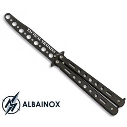 Couteau papillon balisong 22,2cm noir - Idéal entrainement