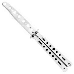Couteau papillon balisong 22,4cm gris entraînement