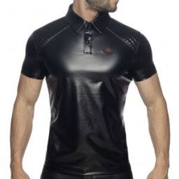 AD Fetish Polo Rub Fetish Noir Noir L