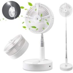 Portable Multifunction Folding Replenishment Fan White