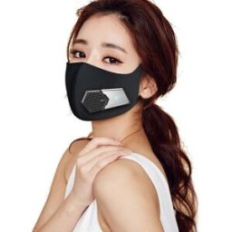 3Pcs Intelligent Electric Air Purifying Mask Black