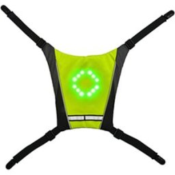 YKBA- B0011 Cycling LED Signals Warning Vest Green