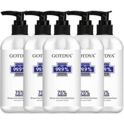 5PCS GOTDYA 300ml Wash Free Hand Sanitizer