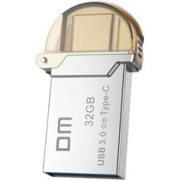DM PD019 32GB Metal USB 3.0 & Micro USB OTG Type-C 3.1 U Disk - Silver