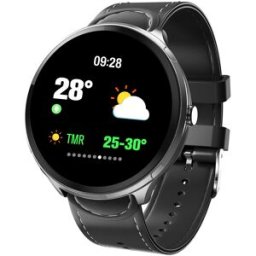 Makibes T4 Pro Smart Watch PU Strap Black