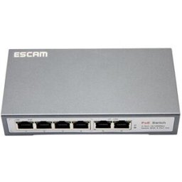 ESCAM Intelligent Managed PoE Switch For Ethernet IP Camera Black