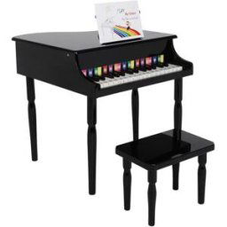 30-key Children's Wooden Piano Black