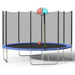 12FT Large Adult Children Outdoor Trampoline Black