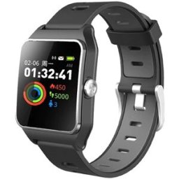 Makibes BR3 Smart Watch 1.3 Inch Built-in GPS Heart Rate Monitor Black